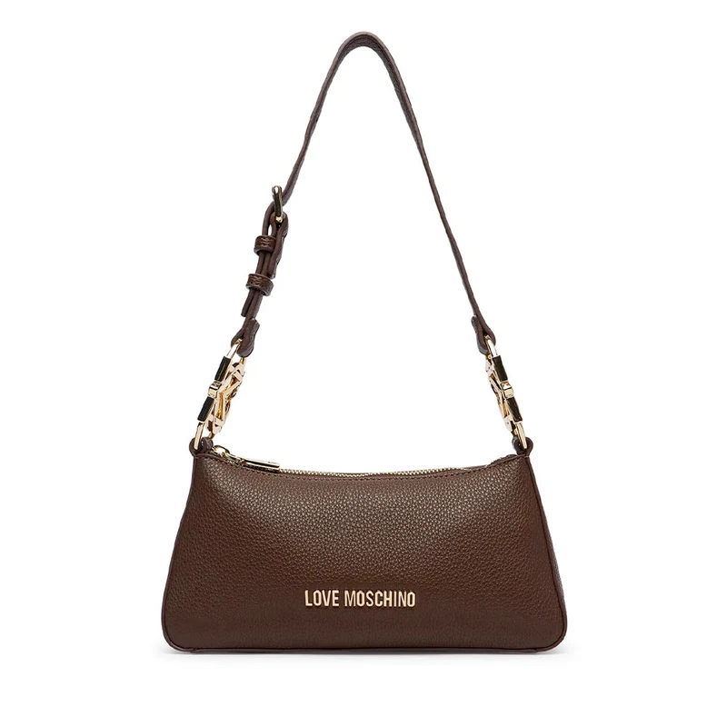 Borsa Sottospalla Donna LOVE MOSCHINO linea Jewel Marrone