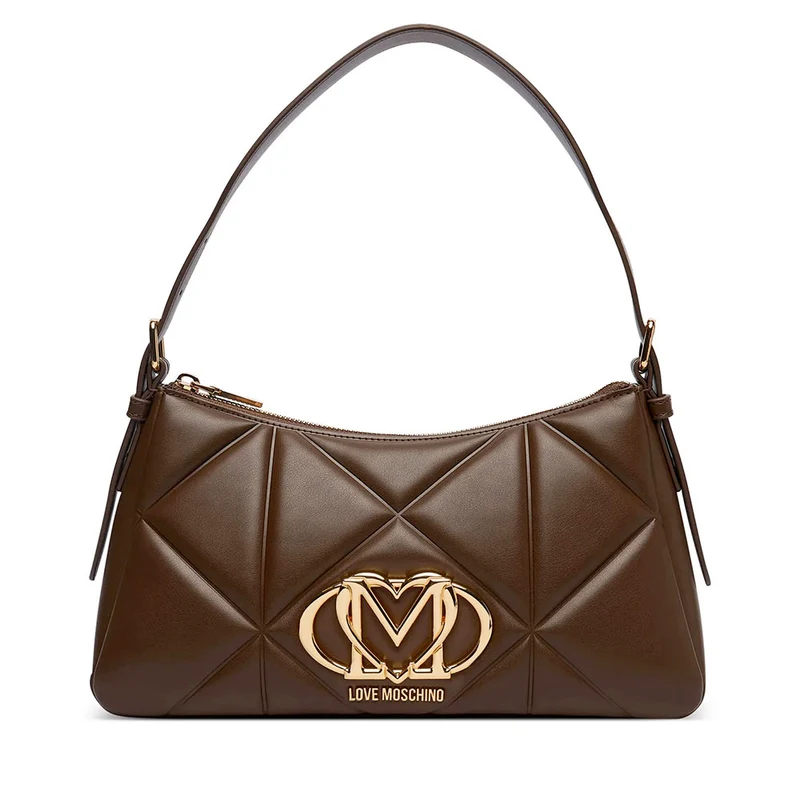 Borsa Donna Sottospalla LOVE MOSCHINO linea Embossed Marrone