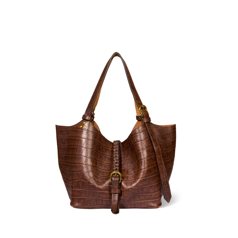JEROME DREYFUSS - Borsa A Spalla - JOSEPH S - Imprime_croco_cigare