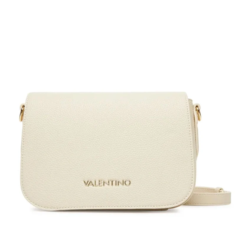 Borsa Donna a Tracolla con Pattina VALENTINO BAGS linea Brixton Colore Ecru