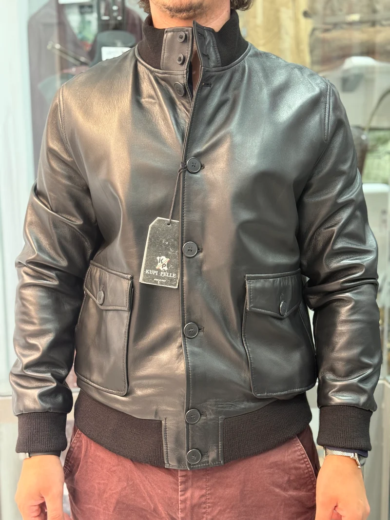 Bomber con bottoni