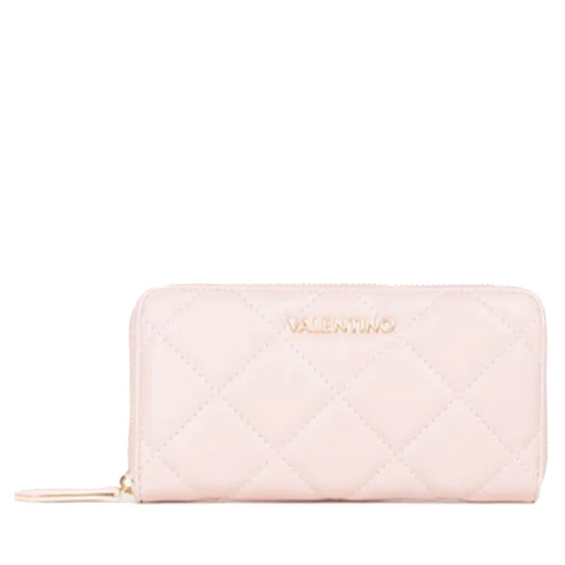 Portafoglio Donna VALENTINO BAGS Chiuso con Zip Linea Ocarina Colore Cipria