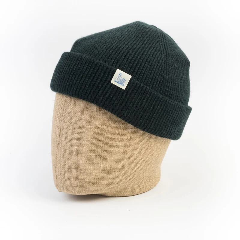 MERZ B. SCHWANEN - Berretto MWBN05 - Watch Cap - Basic - Bottle green
