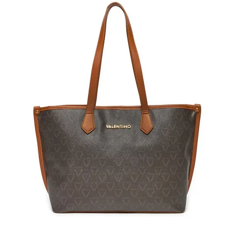 Borsa Donna Shopper a Spalla VALENTINO BAGS linea Lady Re Colore Moro - Cuoio