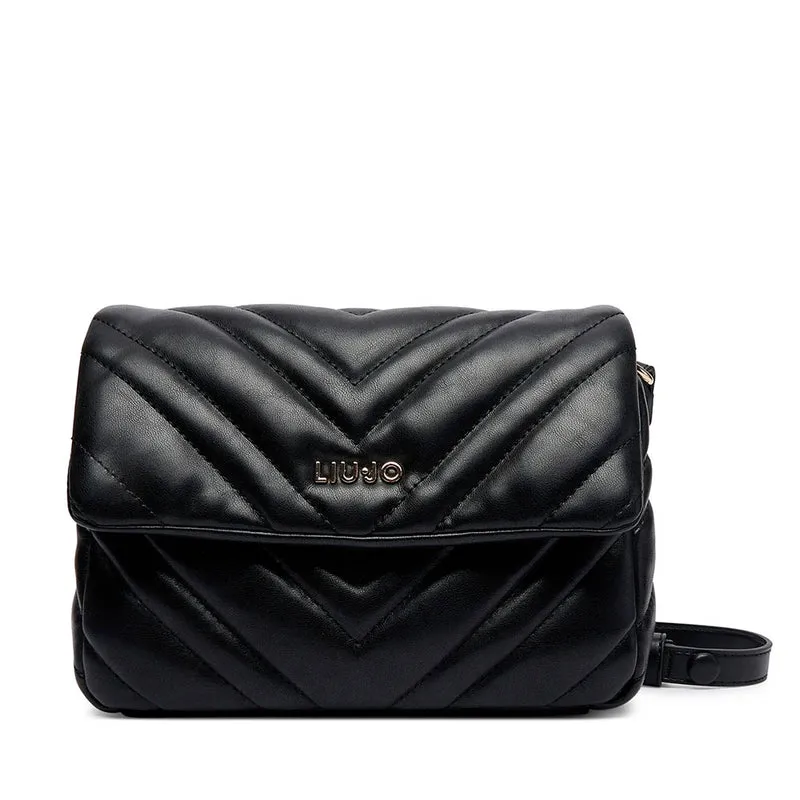 Borsa Donna Media a Spalla LIU JO Matelassè Nera