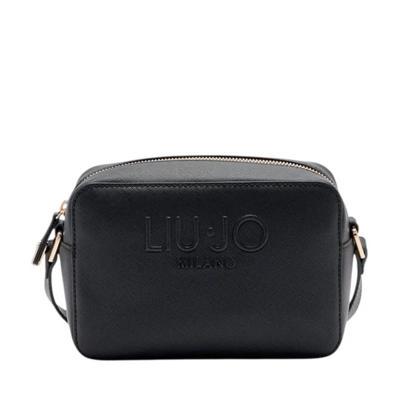Borsa Donna a Tracolla LIU JO Better stampa Saffiano Nero