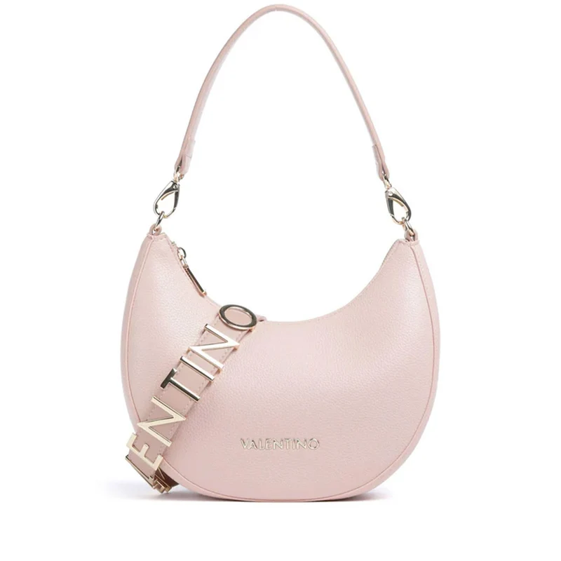 Borsa Donna Hobo a Spalla con Tracolla VALENTINO BAGS linea Alexia Colore Cipria