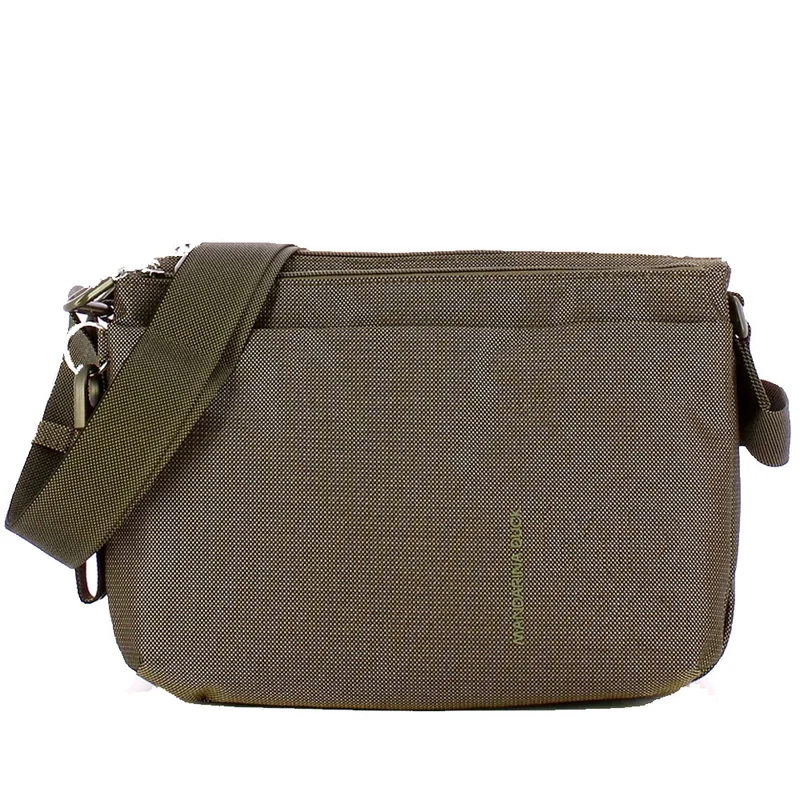 Borsa Donna a Tracolla Tre Scomparti MANDARINA DUCK in Tessuto Linea MD20 Colore Pirite