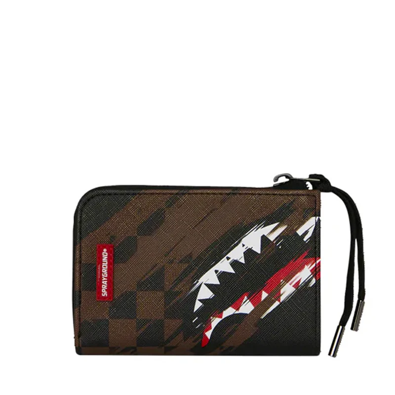 Portafoglio Piccolo con Zip SPRAYGROUND stampa Smeared Grunge