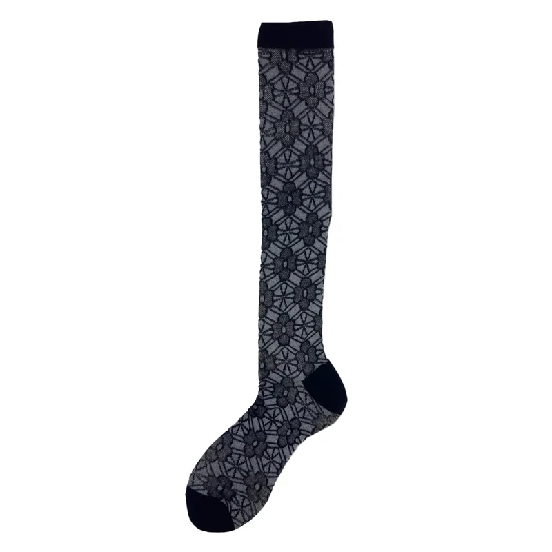 ALTO MILANO - Calzino Lungo - IRIDE - Black 021