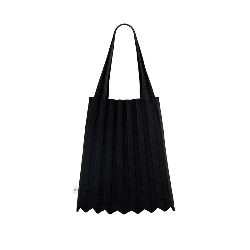 PLEATSMAMA - Borsa a Spalla - SB19-BK1 NEW SHOULDER BAG - Black