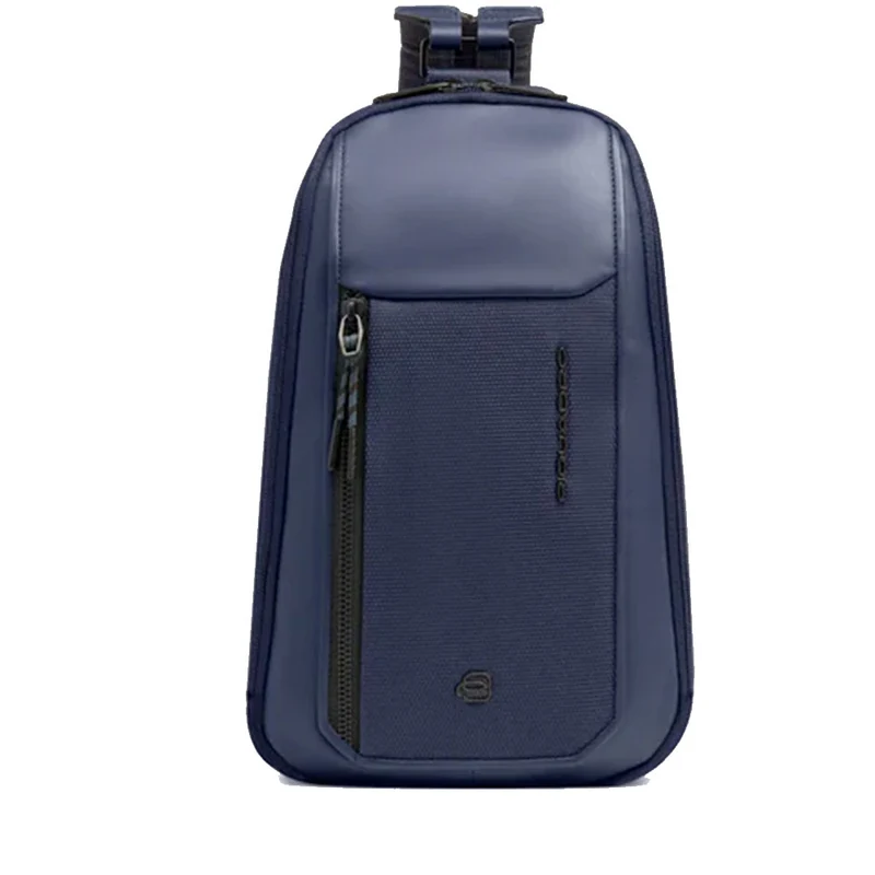 Monospalla Porta iPad mini PIQUADRO linea Lyss in Tessuto e Pelle Blu - CA6934S143
