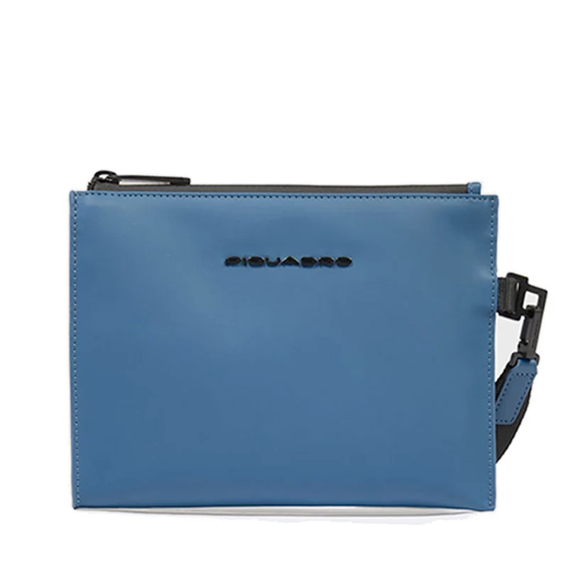 Pochette PIQUADRO in Tessuto Gommato Avio Linea Corner 2.0 Misura Media- AC6833C2OW