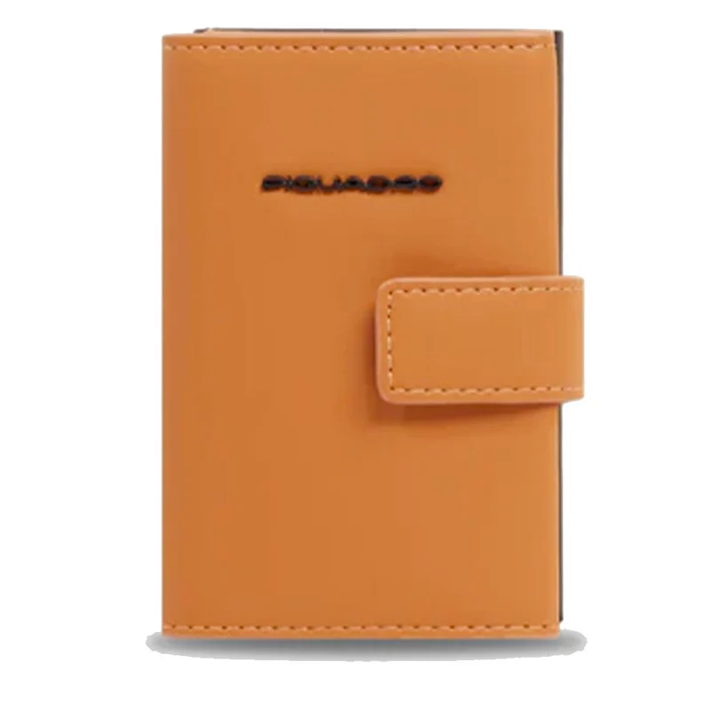 Portacarte PIQUADRO in Tessuto e Alluminio con RFID Colore Cuoio Linea Corner 2.0 - PP5649C2OWR