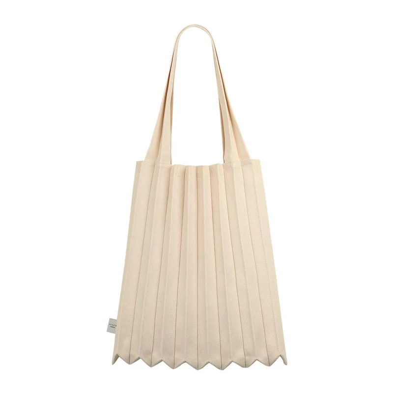 PLEATSMAMA - Borsa a Spalla - SB102-IV1 NEW SHOULDER BAG - Ivory
