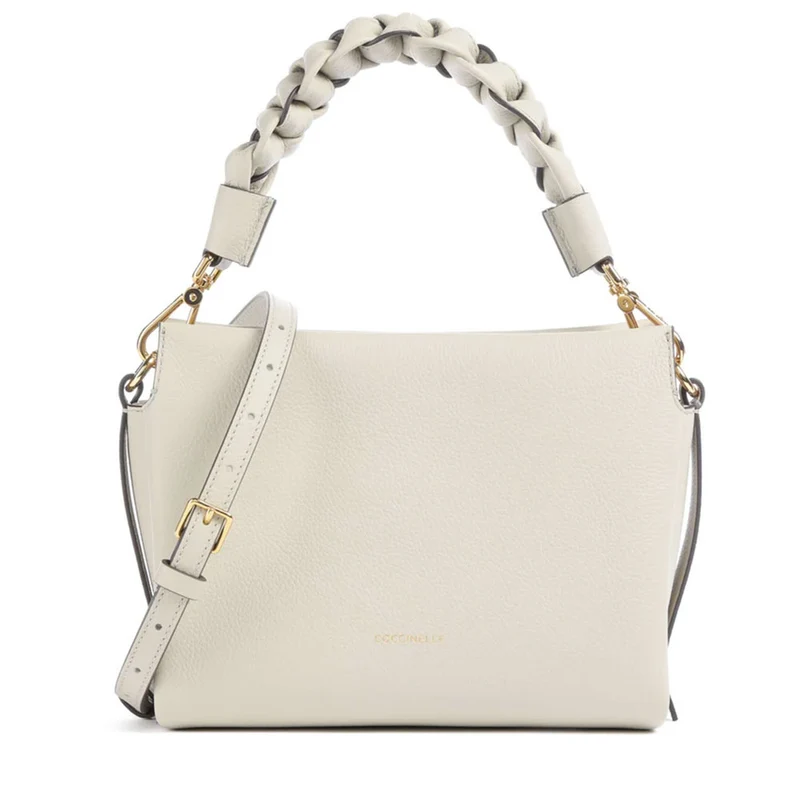 Borsa Donna a Mano COCCINELLE linea Boheme Small in Pelle Eucalipto - Fango