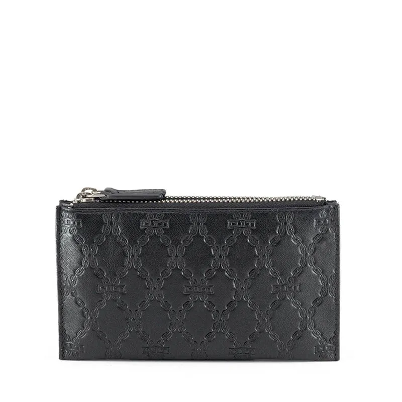 Portafoglio Donna con Zip CULT linea Jamie in Pelle Nera