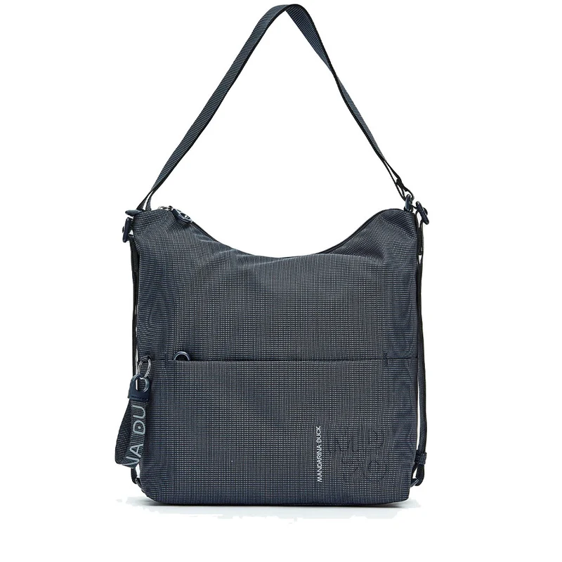 Borsa Donna a Spalla MANDARINA DUCK in Tessuto Scarab Linea MD20 con Portabilità Anche a Zaino