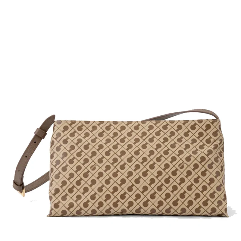 Borsa Donna Sottospalla GHERARDINI in Tessuto Softy colore Tabacco - Burro