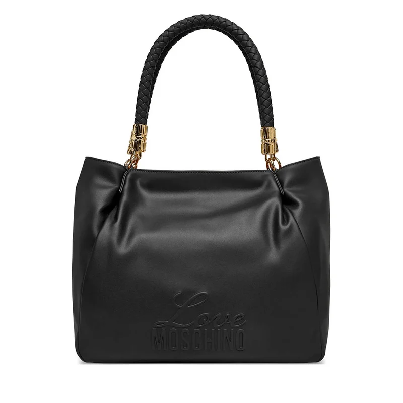 Shopping Bag Donna LOVE MOSCHINO in Ecopelle Nera