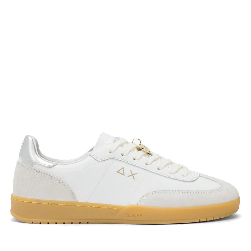 Scarpe Donna Sun68 Sneakers California Leather in Pelle Bianca - Z36249