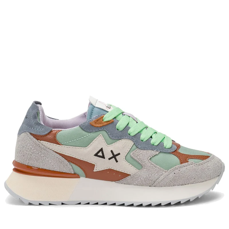 Scarpe Donna Sun68 Sneakers Stargirl Multicolor Option Verde Salvia - Z36215