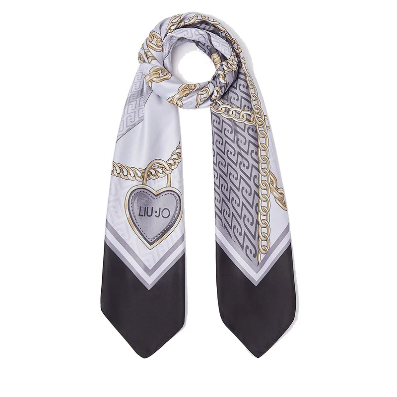 Foulard Donna 120 x 120 cm LIU JO in Tessuto stampa Fiocco Nero