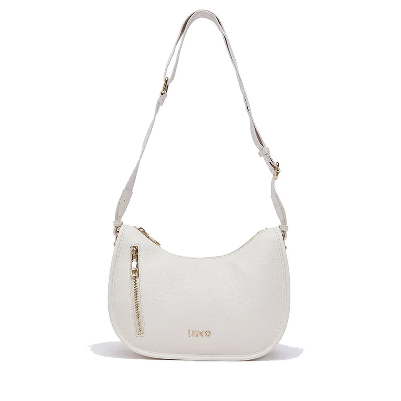 Hobo Bag Small Donna LIU JO Better stampa Bottalata color Crema