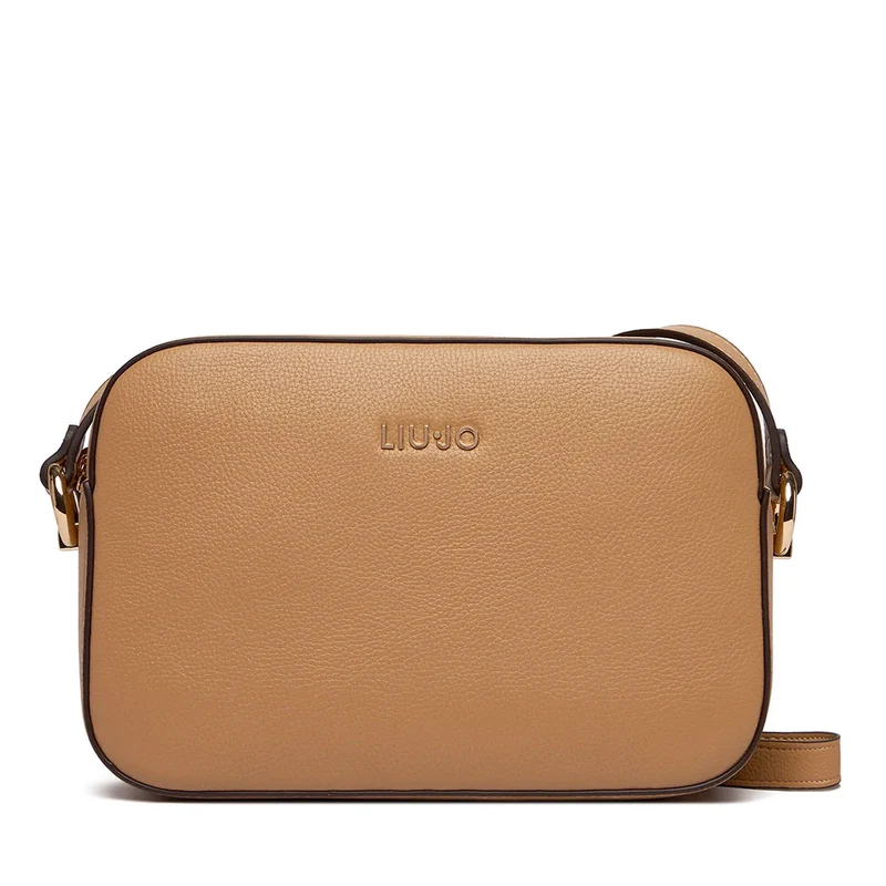 Borsa Donna a Tracolla Media LIU JO Better effetto Bottalato color Cammello