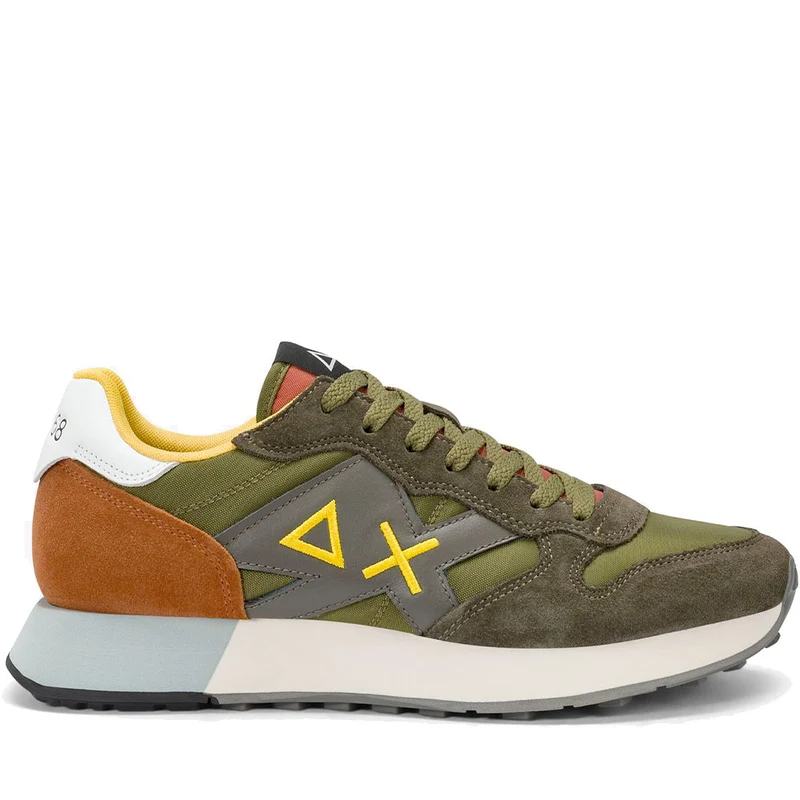 Scarpe Uomo Sun68 Sneakers Jaki 2.0 Solid Militare - Z36115