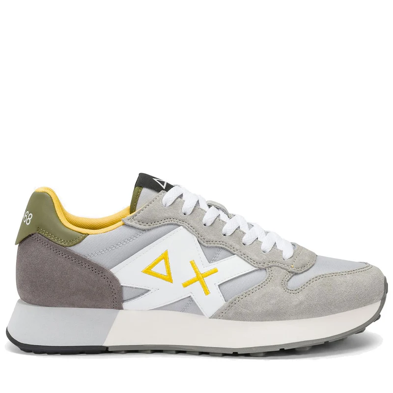 Scarpe Uomo Sun68 Sneakers Jaki 2.0 Solid Grigio Chiaro - Z36115