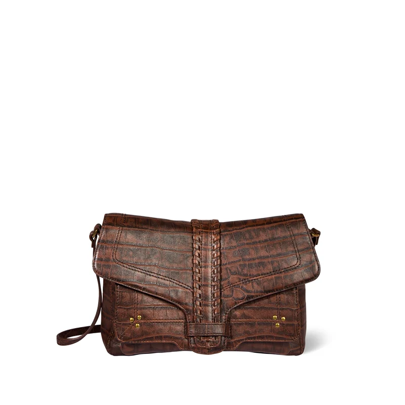 JEROME DREYFUSS - Borsa a Tracolla - Harry M - Croco Cigare