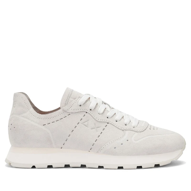 Scarpe Uomo Sun68 Sneakers Tom Raw Edge Bianco - Z36103