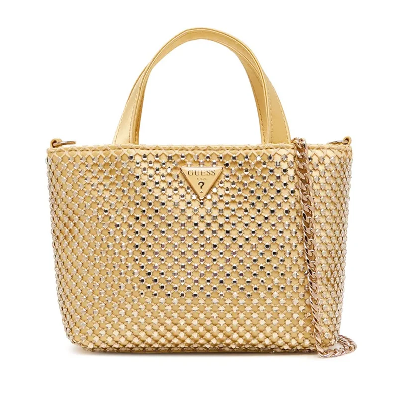 Borsa Donna Mini a Mano GUESS Linea Tasmin colore Gold