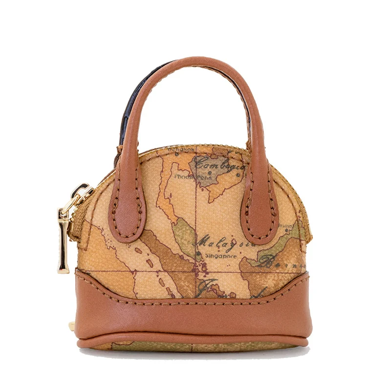 Portachiavi Donna Mini Borsa a Mano 1A Classe Alviero Martini stampa Geo Classic PQ42