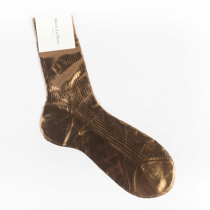 MARIA LA ROSA - Calzino laminato - Brown