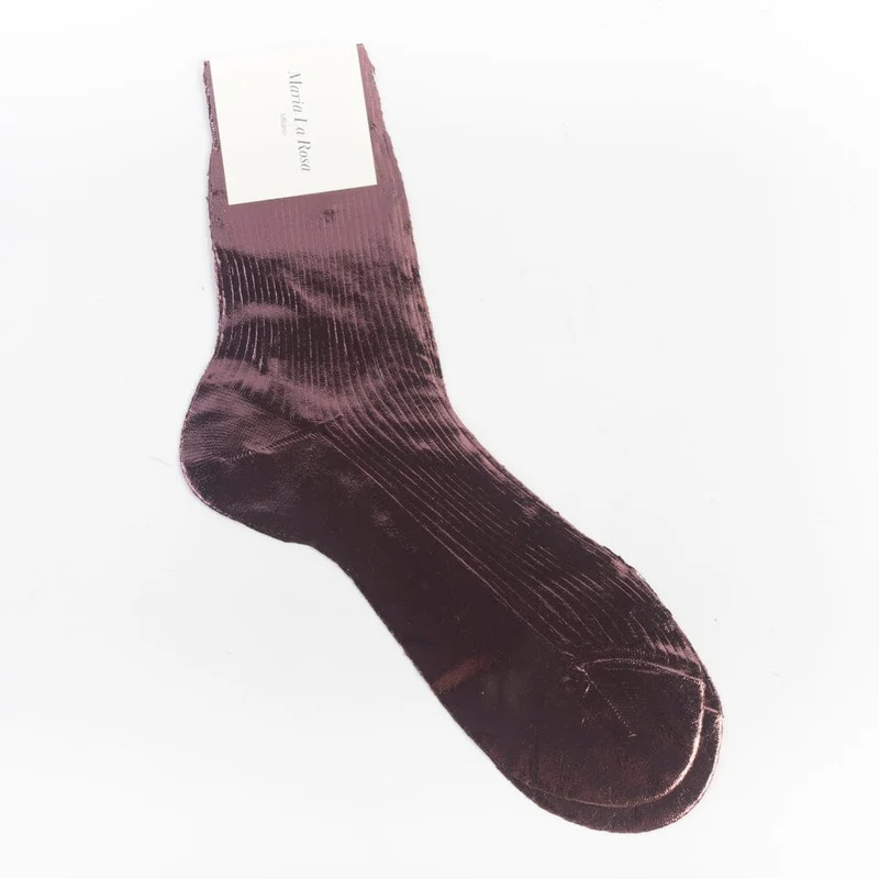 MARIA LA ROSA - Calzino laminato - Bordeaux