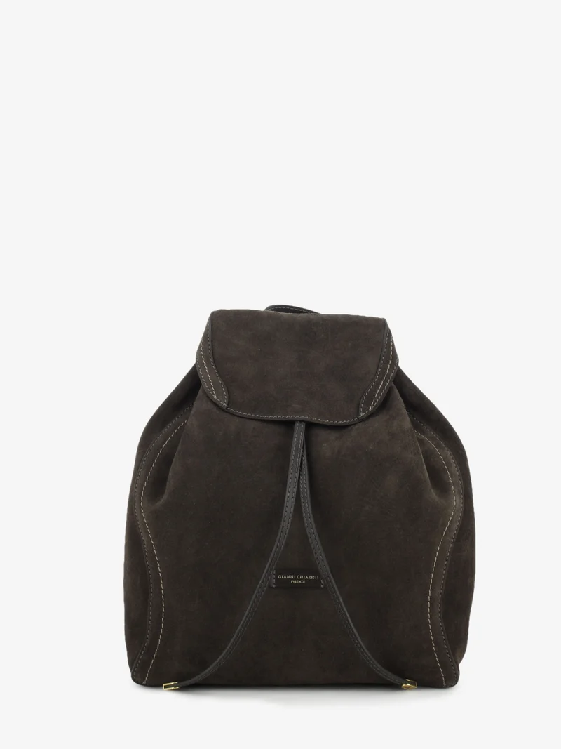 Zaino in suede Violette moka