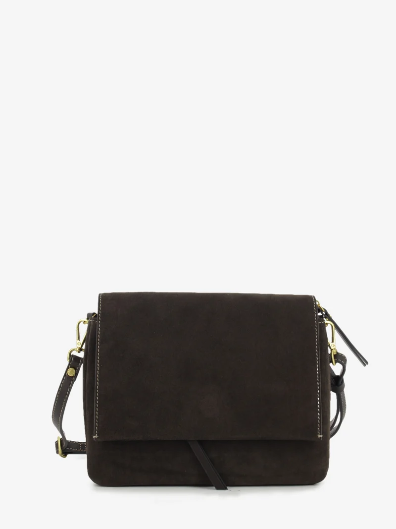 Borsa in suede Three moka
