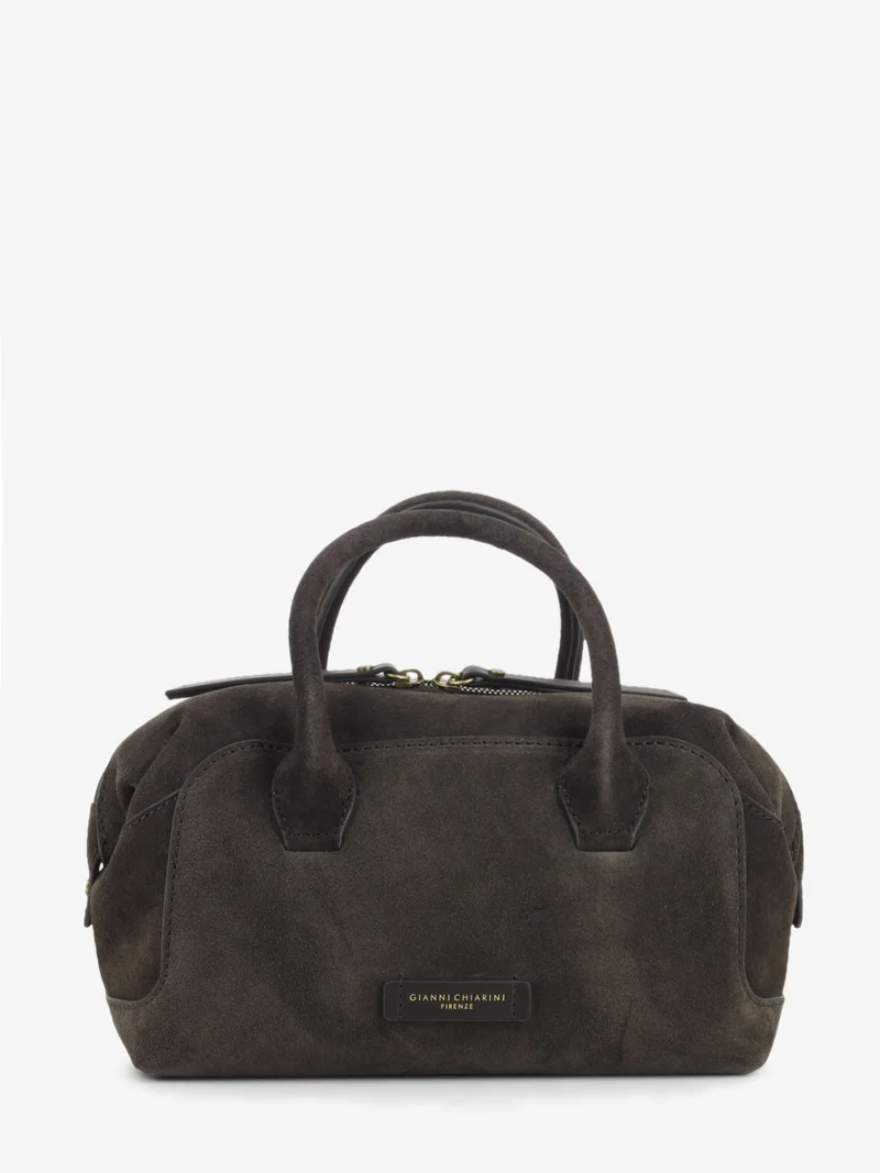 Borsa in suede Gemma moka