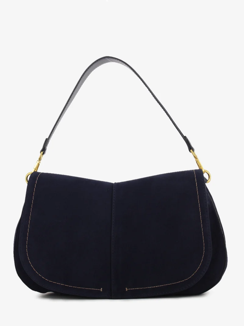 Borsa in suede Helena round notturno