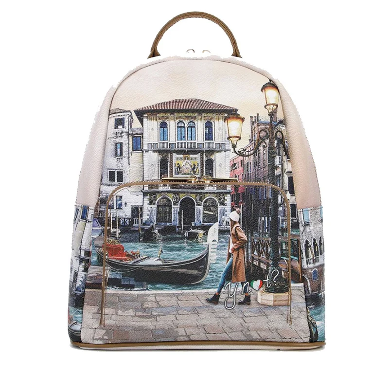 Zaino Donna Y NOT con Tasca Esterna YES-615 Blue Lagoon