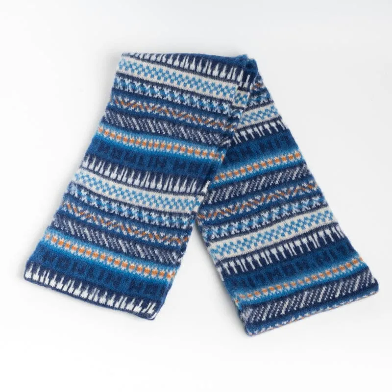 Howling - Sciarpa unisex - Neptune - Multicolore Blu, Bianco, Azzurro
