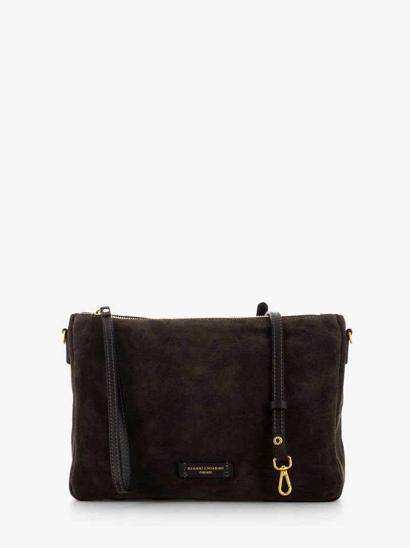 Borsa Nora Pouch in suede moka