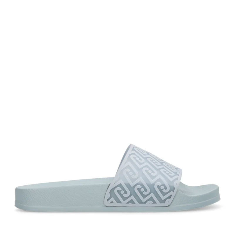 Ciabatte Donna LIU JO Kos 21 stampa Monogram in Gomma Azzurra