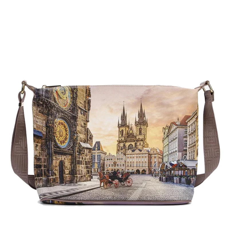Borsa Donna Y NOT Hobo Easy Large a Tracolla YES-607 Astro Clock