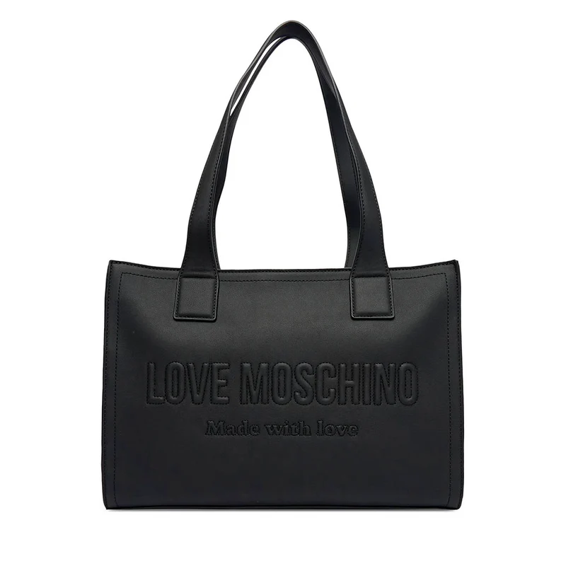 Shopping Bag Donna LOVE MOSCHINO in Ecopelle Nera