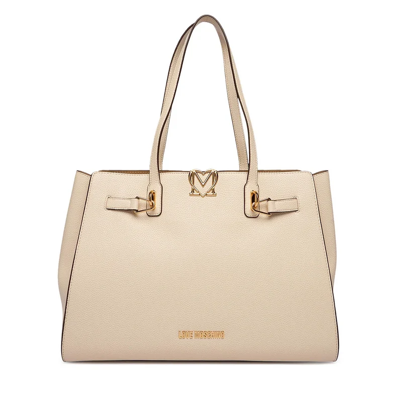 Shopping Bag Donna LOVE MOSCHINO linea Soft Sculpt Avorio