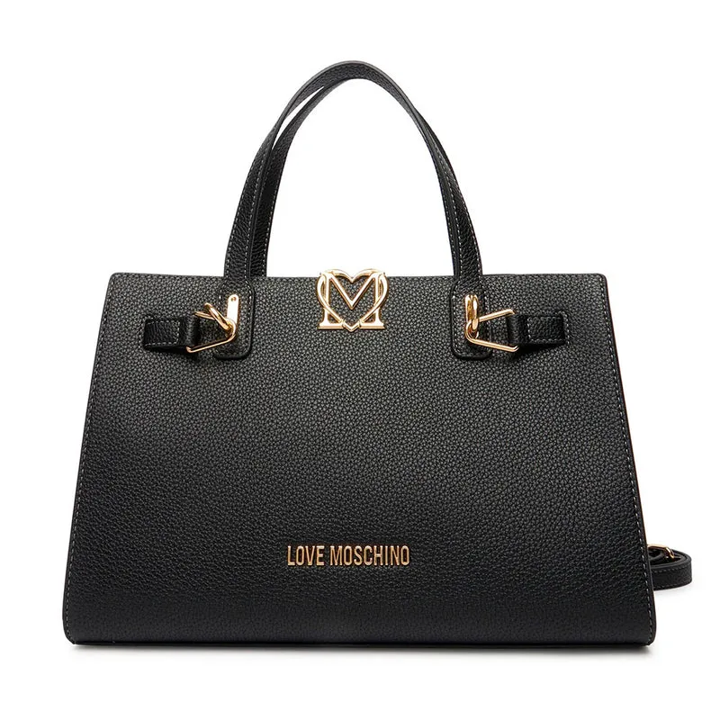 Borsa Donna a Mano LOVE MOSCHINO linea Soft Sculpt Nera