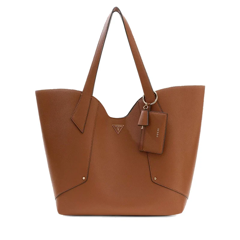 Borsa Donna Shopper a Spalla GUESS Linea Darcy Colore Cognac